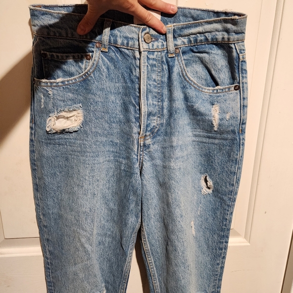 Boyish the Billy High Rise Skinny Distressed Ripped Jeans Size 26 - Picture 6 of 12